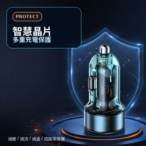 PD 30W＋QC4.0 車用雙孔快充充電器