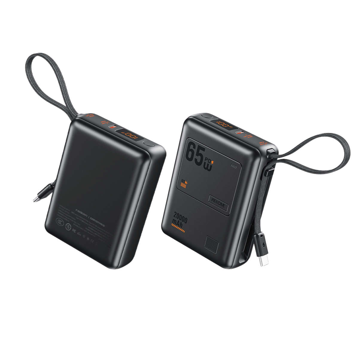 WEKOME WP-117 65W 自帶線快充行動電源