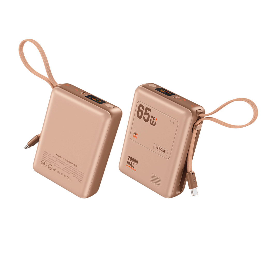 WEKOME WP-117 65W 自帶線快充行動電源
