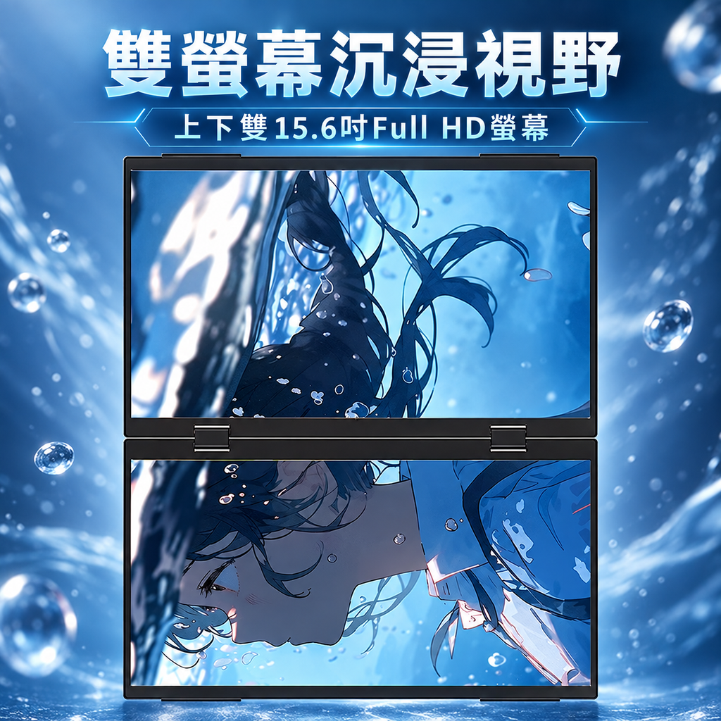 15.6 吋筆電雙螢幕延伸器