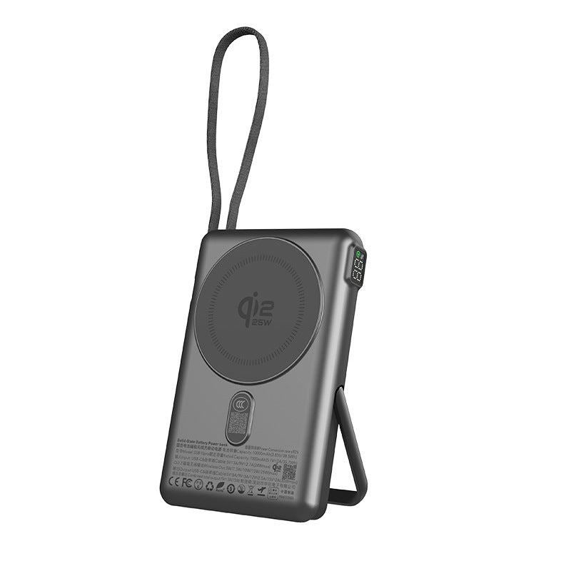 Qi2.2行動電源 半固態磁吸無線快充
