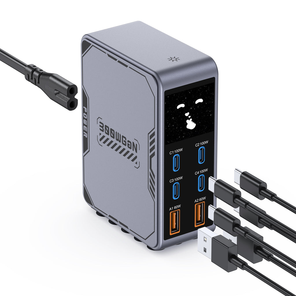 300W GaN³ 氮化鎵桌面充電站